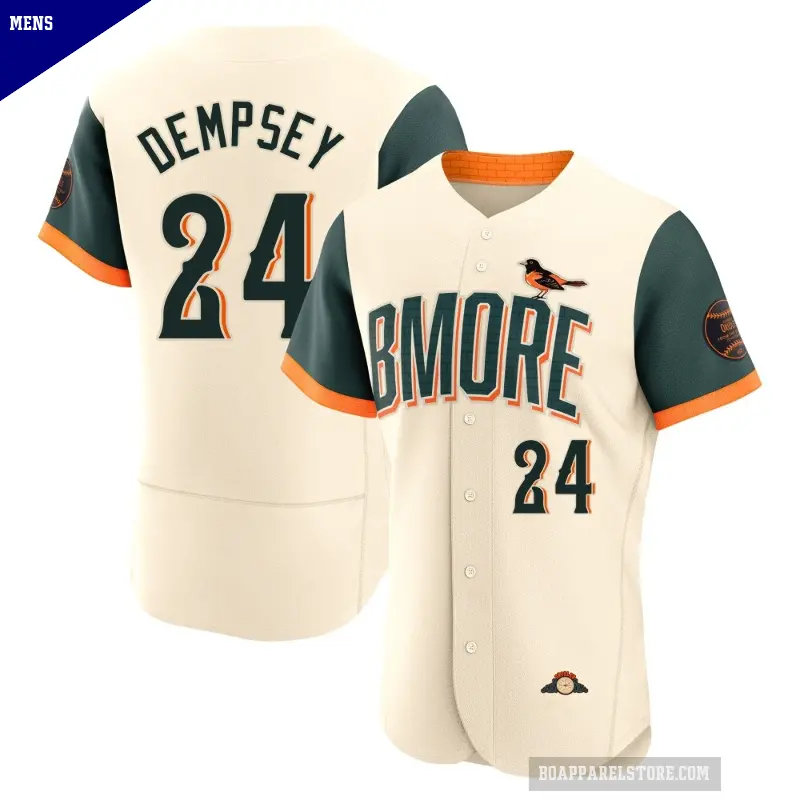 Men's No.24 Rick Dempsey Baltimore Orioles Cream Authentic 2026 City Connect Stadium Jersey