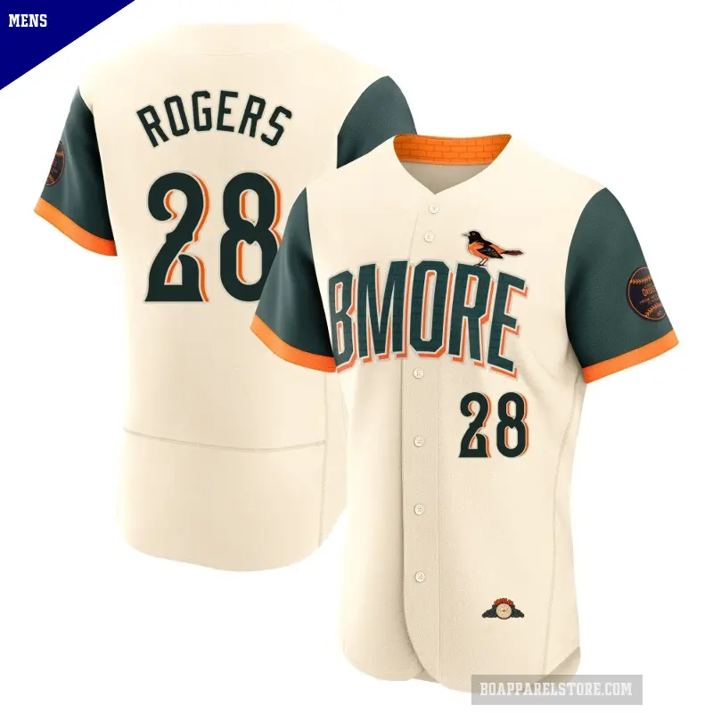 Men's No.28 Trevor Rogers Baltimore Orioles Cream Authentic 2026 City Connect Stadium Jersey