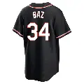 Men's No.34 Shane Baz Baltimore Orioles Black Replica Fashion Out Jersey