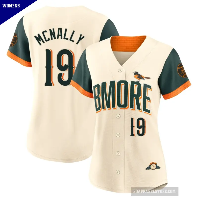 Women's No.19 Dave Mcnally Baltimore Orioles Cream Limited 2026 City Connect Stadium Jersey