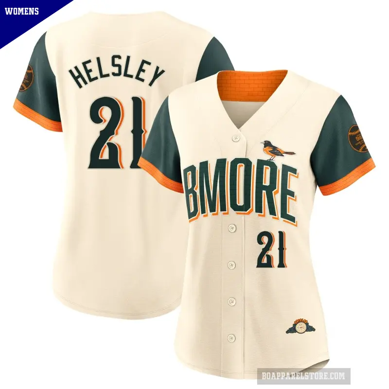 Women's No.21 Ryan Helsley Baltimore Orioles Cream Limited 2026 City Connect Stadium Jersey