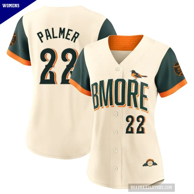Women's No.22 Jim Palmer Baltimore Orioles Cream Limited 2026 City Connect Stadium Jersey