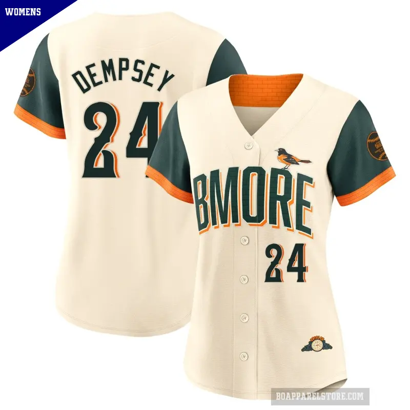 Women's No.24 Rick Dempsey Baltimore Orioles Cream Limited 2026 City Connect Stadium Jersey