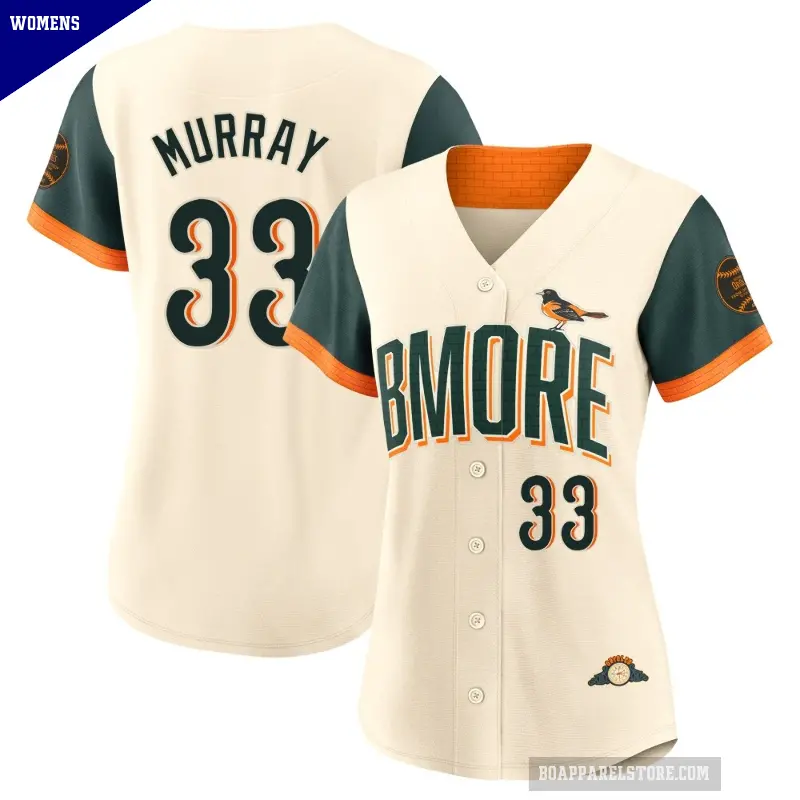Women's No.33 Eddie Murray Baltimore Orioles Cream Limited 2026 City Connect Stadium Jersey