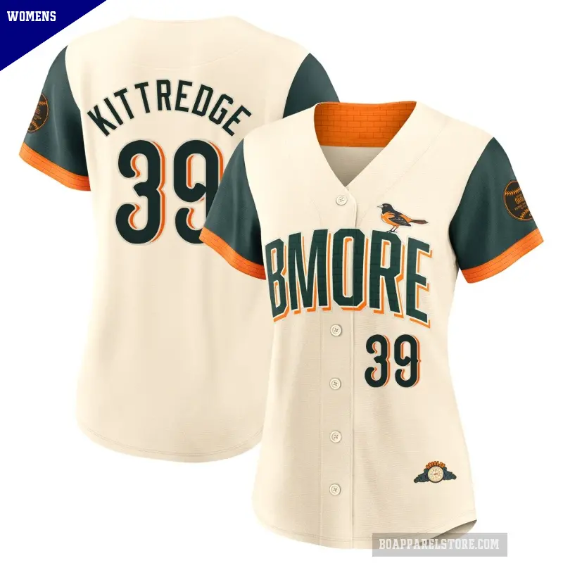 Women's No.39 Andrew Kittredge Baltimore Orioles Cream Limited 2026 City Connect Stadium Jersey