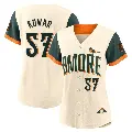 Women's No.57 Jackson Kowar Baltimore Orioles Cream Limited 2026 City Connect Stadium Jersey