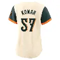 Women's No.57 Jackson Kowar Baltimore Orioles Cream Limited 2026 City Connect Stadium Jersey