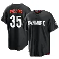 Youth No.35 Mike Mussina Baltimore Orioles Black Replica 2023 City Connect Jersey