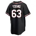 Youth No.63 Brandon Young Baltimore Orioles Black Replica Fashion Out Jersey